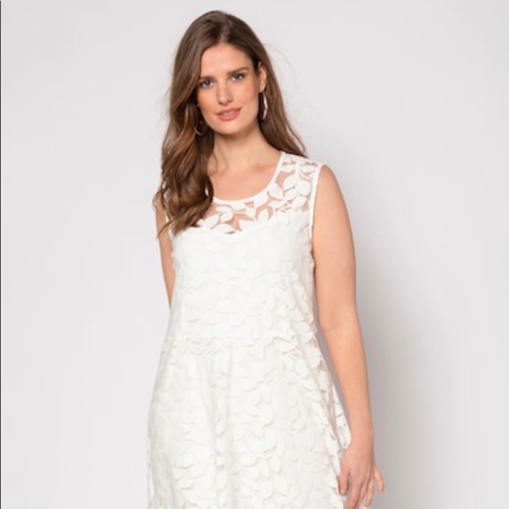 Ulla Popken off white dress, new with tags!!